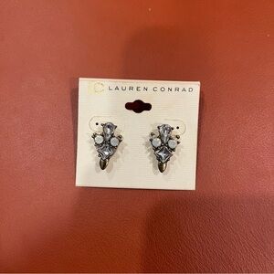 LC Lauren Conrad rhinestone statement earrings